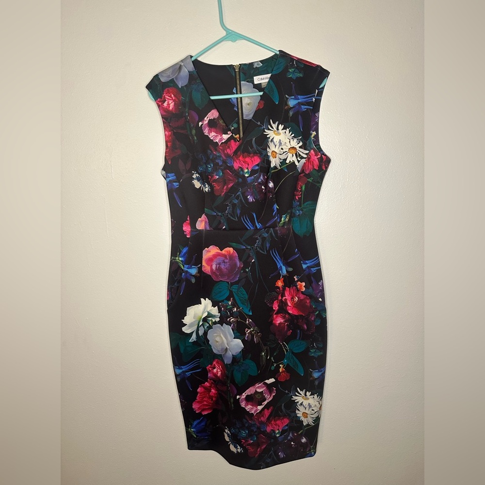 Calvin Klein Multicolor Floral Midi Dress